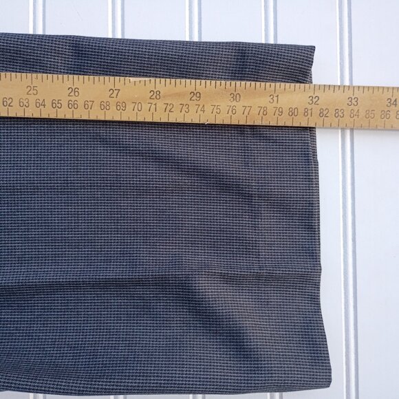 CALVIN KLEIN Dress Pants Mens 38 x 32 Gray and Black Houndstooth Classic Slacks - Picture 10 of 11